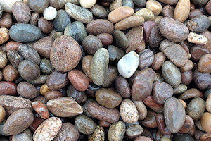 Rounded gravels
